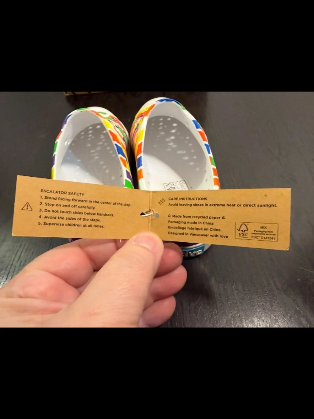 Native Jefferson Print Shoes Multicolor Brick/White Little Kids/Toddler C12